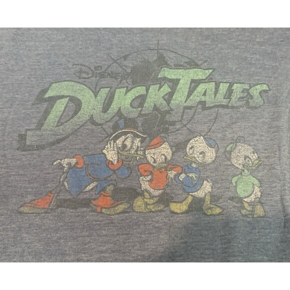 Disney Duck Tales Men's Size Large Blue Short Sleeve Graphic T-Shirt - Picture 2 of 4